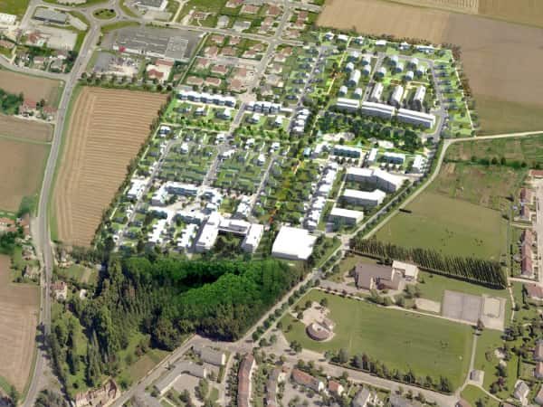ZAC des Fontaines - Sennecey-les-Dijon vue aérienne SPLAAD