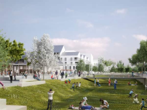 Ecocité Jardin des maraichers perspective SPLAAD