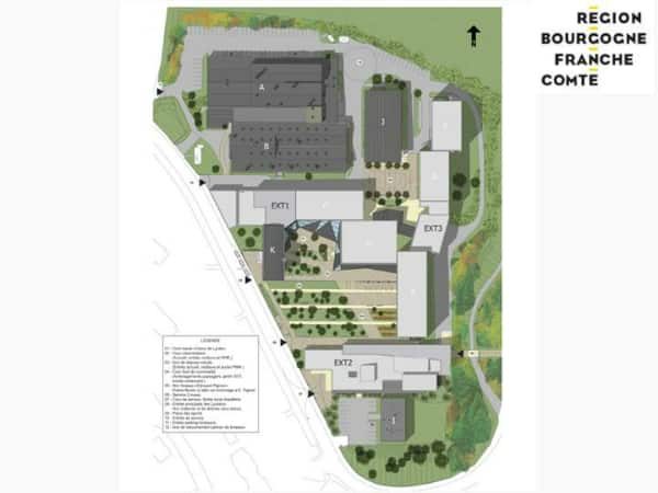 SPLAAD Le Creusot Léon Blum site Lavoisier plan masse